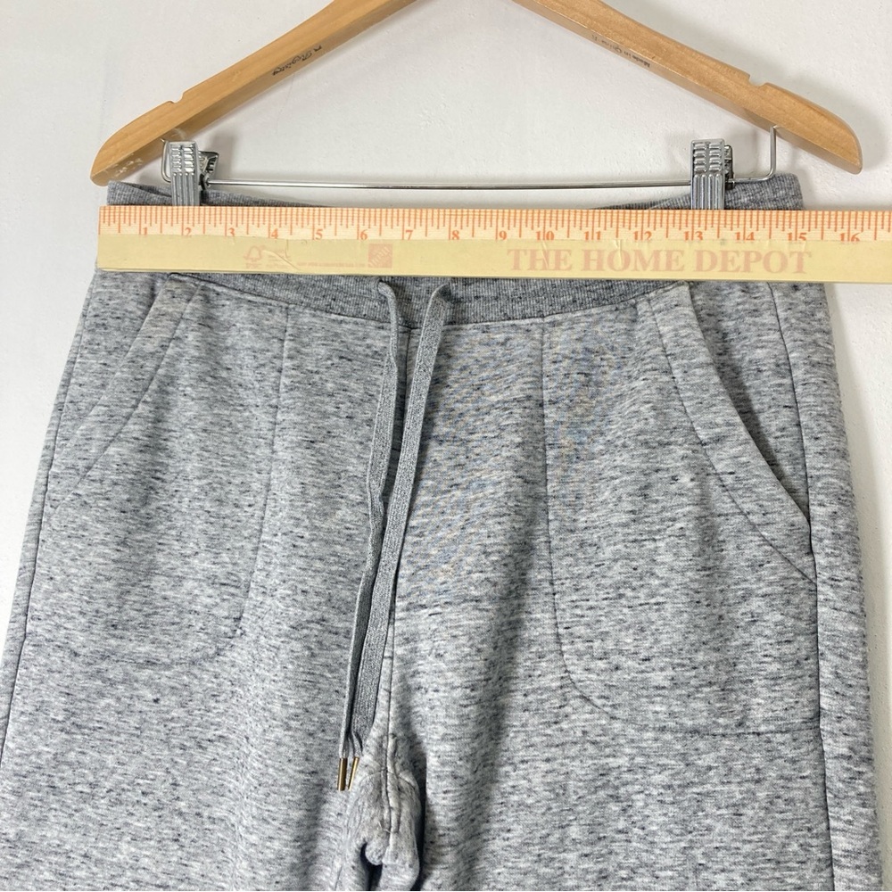 Uniqlo Sweatpants Mens M Gray Leg Athletic Drawstring Pockets Gym Heather Sport - Picture 10 of 16